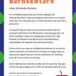 Äppelbo förskola jobbannons barnskötare
