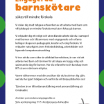 annons engagerad barnskötare äppelbo